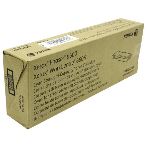 Картридж Xerox 106R02249, 2000 стр, голубой картридж ds 106r02249 голубой