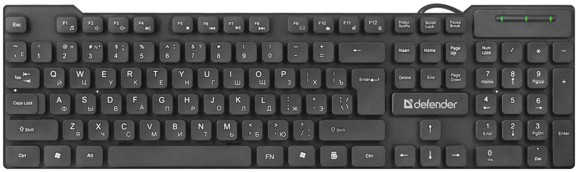 Клавиатура Defender OfficeMate HB-260 RU Black USB