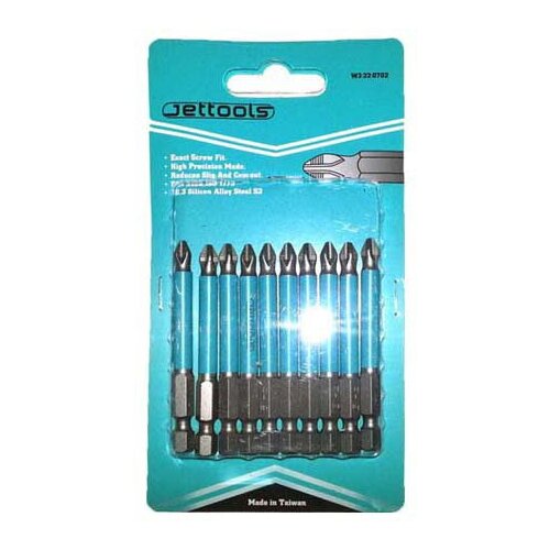 Бита jettools ph2 70мм магнитная 10шт 3392₽