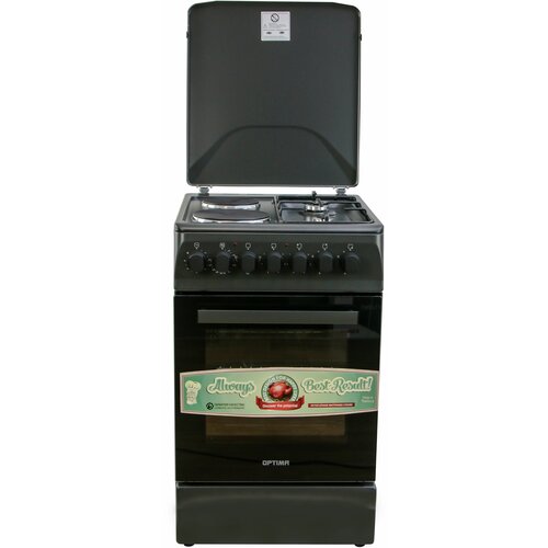 Плита комбинированная OPTIMA CS-5624 (2 газ./2 эл, эл. дух, таймер, ящик, эл. подж, газ контр,50х60)