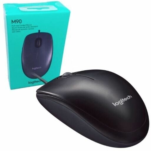 Мышь Logitech M90 Black (черная,оптическая, 1000dpi, USB, 1.8м) (арт. 910-001970, M/N: M-U0026) - фото №12