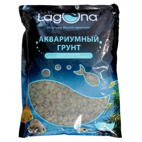 Грунт Laguna AQUA Галька 20204C/73954048, 6-9 мм, 2 кг грунт laguna галька речная белая фракция 20 30 мм 2 кг