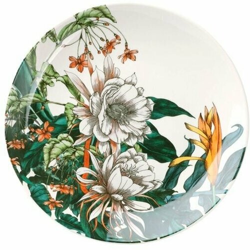 Тарелка закусочная, фарфор Maxwell & Williams, Тропические цветы, 19 см