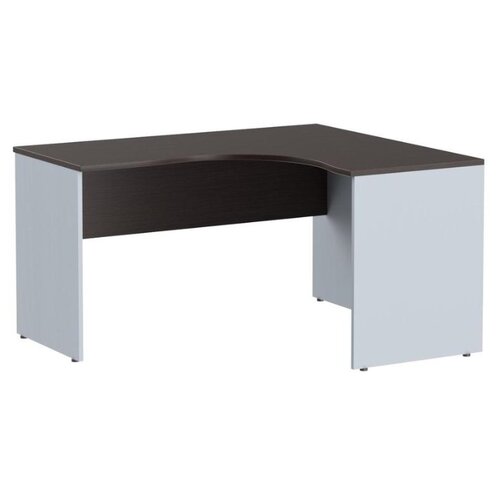 фото Письменный стол угловой skyland imago са-4л, шхг: 140х120 см, угол: справа, цвет: металлик/венге магия
