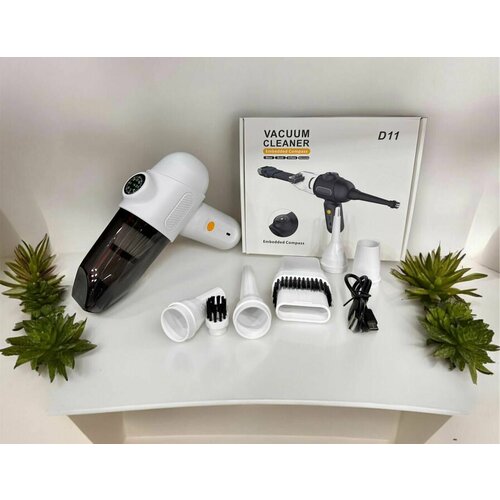 Пылесос для автомобиля беспроводной мощный автомобильный мини пылесос для машины С четырьмя разными насадками 2500₽