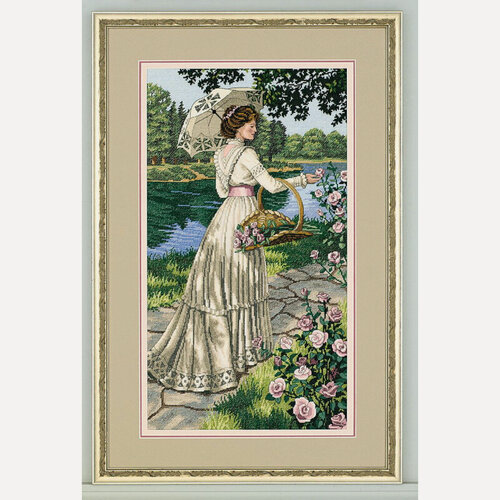 Изображение товара 03868 Набор для вышивания крестом "Летняя прогулка",25*46см, DIMENSIONS