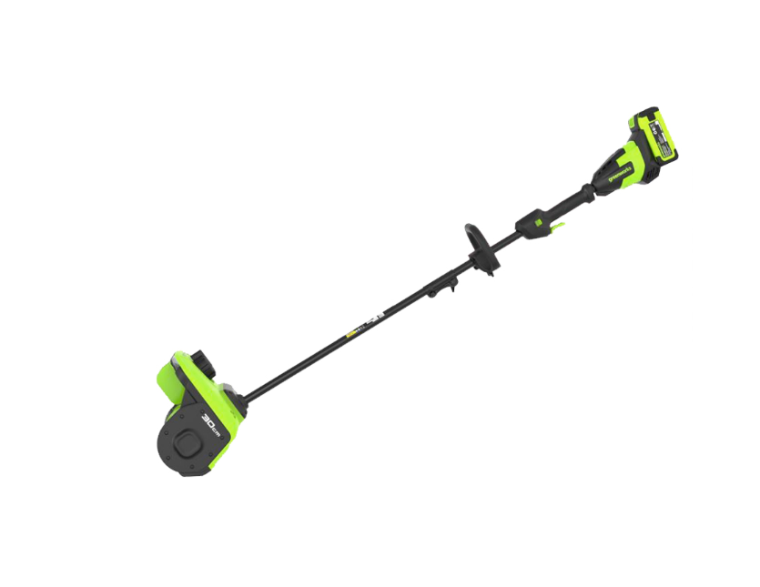 Снегоуборщик аккумуляторный Greenworks Арт. 2603107 40V 30 см с регулируемым направлением выброса бесщеточный без АКБ и ЗУ