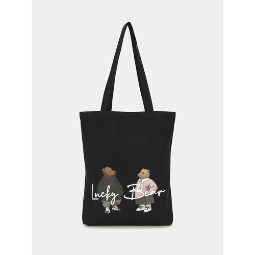 Сумка шоппер Lucky Bear черный 790₽