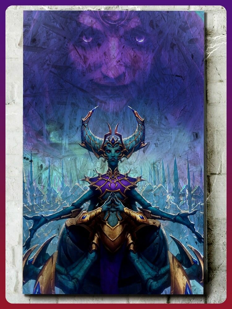 Картина интерьерная на рельефной доске Игры World of Warcraft - 62412386