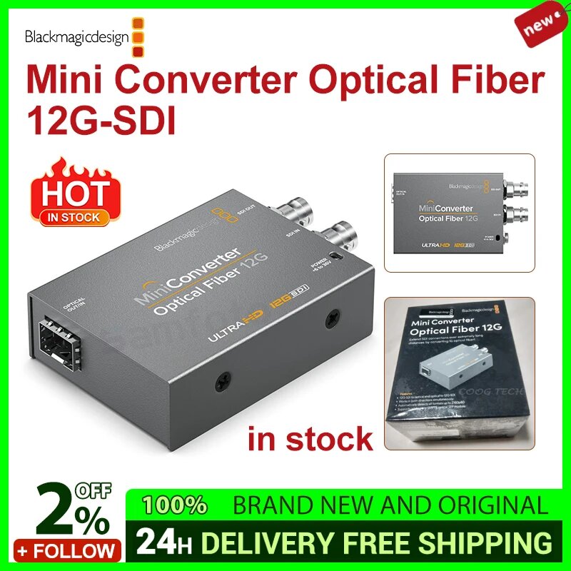 Blackmagic Design BDM Mini Converter Optical Fiber 12G, 12G-SDI