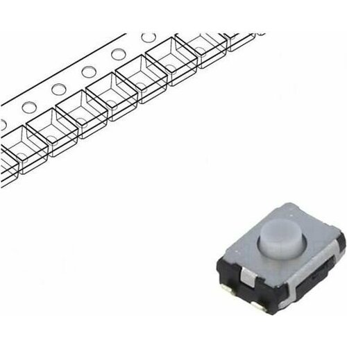 Микропереключатель PANASONIC EVQP2K02Q TACT SPST Пол 2 002A15ВDC SMT нет 25мм 1 шт 453₽