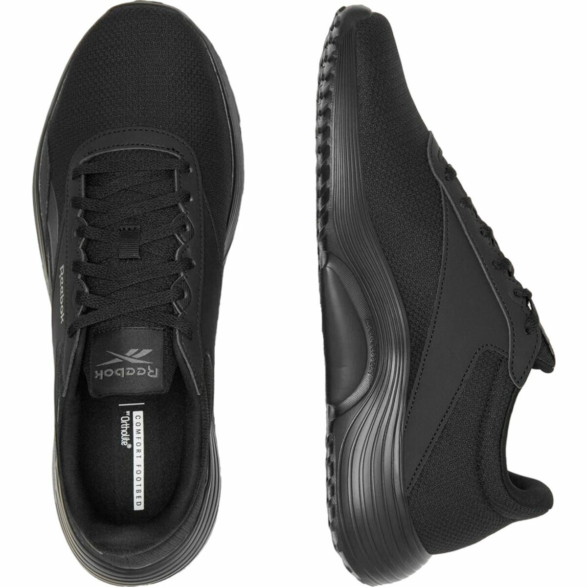 Кроссовки Reebok Lite 4, полнота F, размер 10,5 US, черный/черный — фото 1