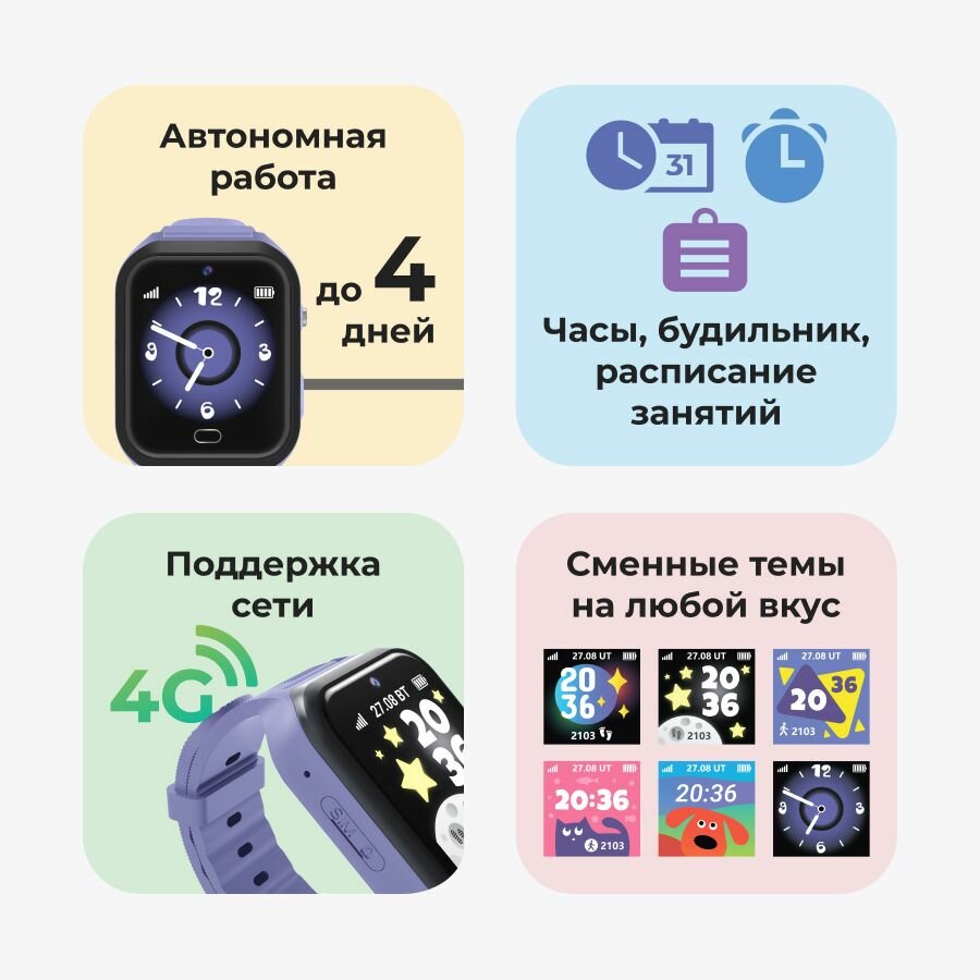 Обзор: Детские Смарт-Часы GEOZON Light TFT, экран 1,54