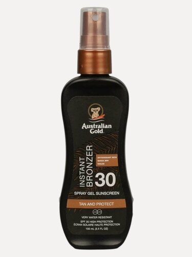 Изображение товара Спрей-гель Australian Gold Instant Bronzer, SPF 30, без парабенов и спирта, 100мл