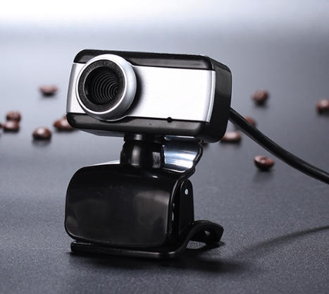 USB 2.0 HD вебкамера с встроенным микрофоном для ПК и ноутбука - черный цвет