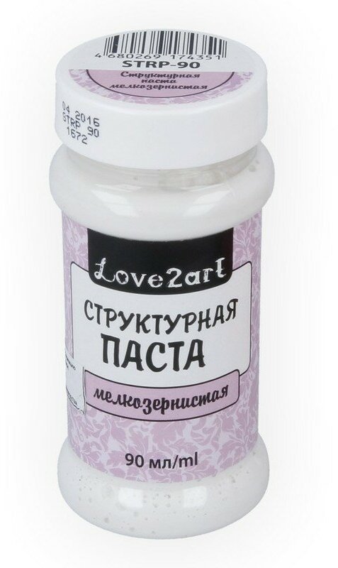 Love2art STRP-90 Структурная паста мелкозернистая 90 мл белый