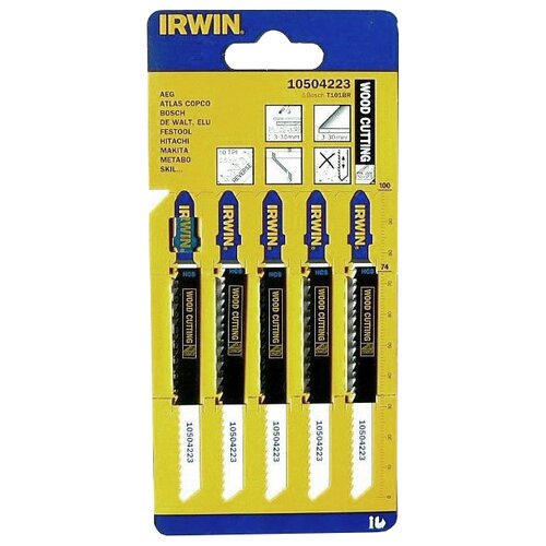 irwin поскогубцы комбин irwin 200мм Набор пилок Irwin 10504223, 5 шт.