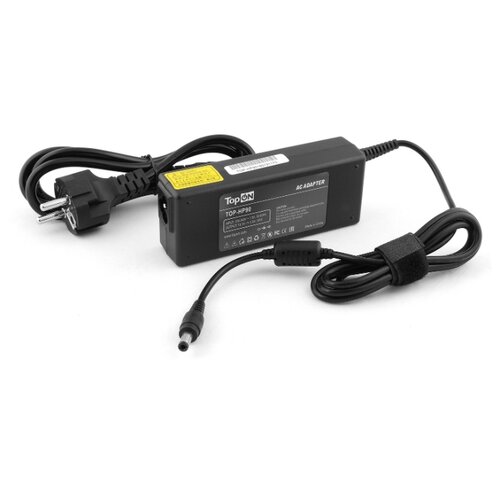 фото Зарядка (сетевой адаптер, блок питания) topon для ноутбука hp, 18,5v, 4,9a, разъём: 5.5 x 2.5 мм, 90w, pn: 24816-002
