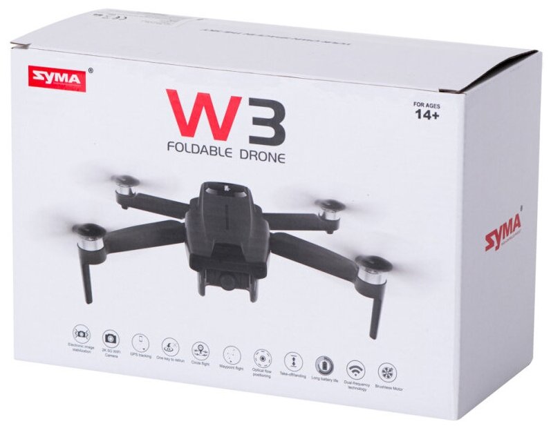 Квадрокоптер Syma W3 27K камера черный