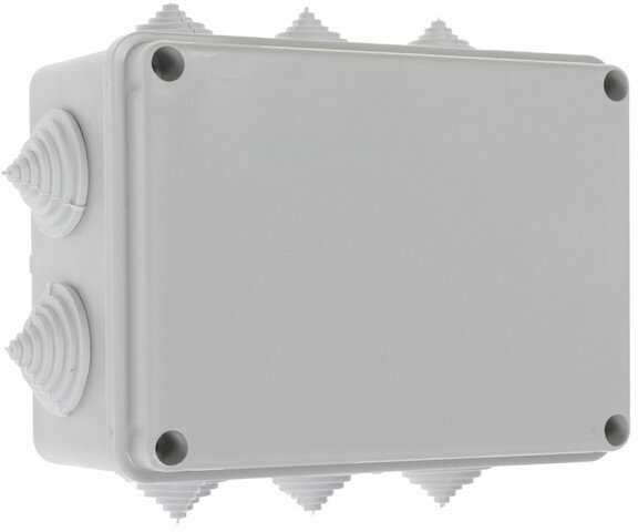 фото Распределительная коробка Урал ПАК, 150х110х70, IP 55, 10 вх, серая, КО-65027150-030