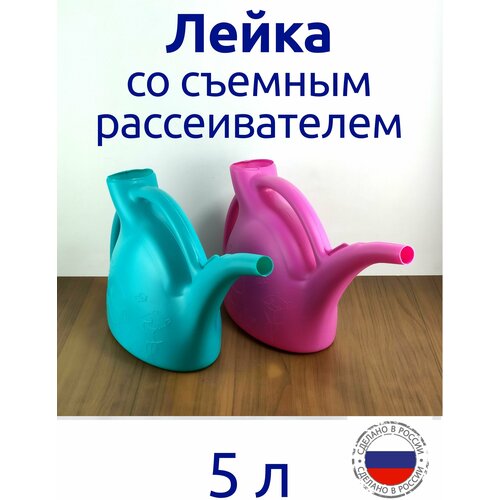 Лейка 5 л со съемным рассеивателем, пластиковая