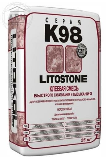 Клей Litokol Litostone K98 для плитки и камня серый 25 кг - фотография № 7