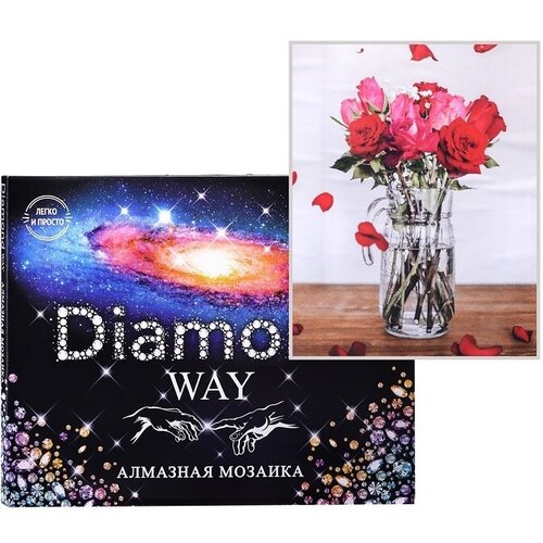Алмазная мозаика Diamond Way Розы, 40х50 см, в коробке (А025) алмазная мозаика color kit розы цвет mo008