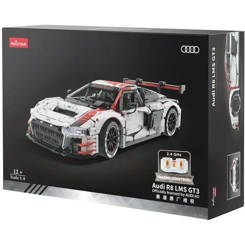 Конструктор Rastar РУ 1:8 Audi R8 LMS GT3 99300 легковой автомобиль rastar audi r8 2015 74400 1 14 31 см белый