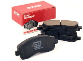 Дисковые тормозные колодки передние Tsn 21181 для Audi 200, Audi 90, Volkswagen Corrado, Volkswagen Passat (4 шт.)