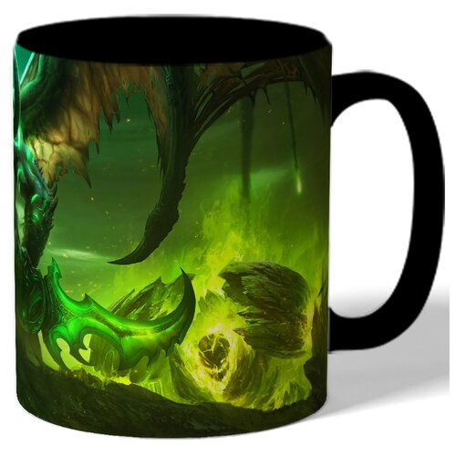 фото Кружка цветная с рисунком warcraft иллидан drabs