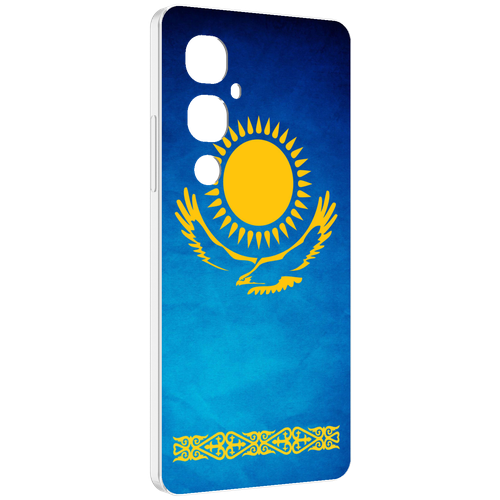 Чехол MyPads герб и флаг казахстана для Tecno Pova 4 Pro задняя-панель-накладка-бампер чехол mypads герб флаг лнр для tecno pova 4 pro задняя панель накладка бампер