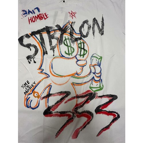 фото Футболка, размер 52, серый, белый dasel'