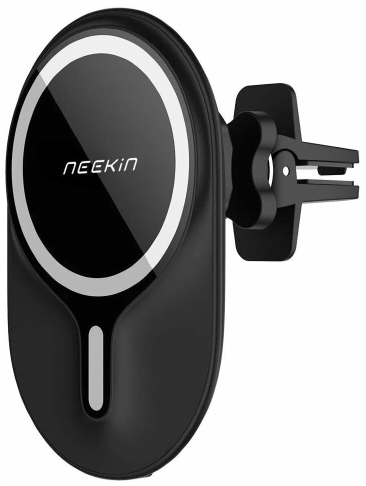 Автодержатель с беспроводной зарядкой Neekin (Nillkin) W2 Magnetic Car Mount with Wireless Charging (Clip), черный