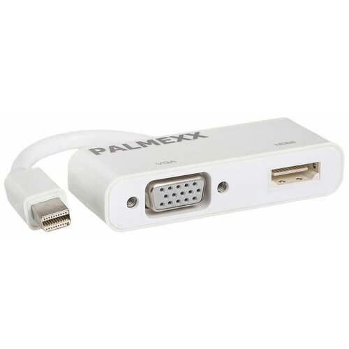 адаптер переходник palmexx 3в1 mdp to hdmi vga dvi Адаптер-переходник PALMEXX 2 в 1 mDP to HDMI+VGA