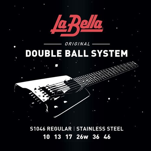 LA BELLA S1046 Струны для электрогитары headless струны для электрогитары sit s1046 powerwound nickel light 10 46 s1046