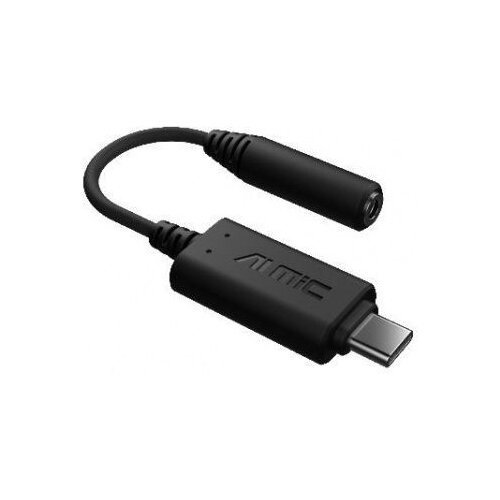 Переходник/адаптер ASUS USB Type-C - mini jack 3.5 (90YH02L1-B2UA00), 0.14 м, черный адаптер микрофона для insta360 x3 mic adapter cinsbaq