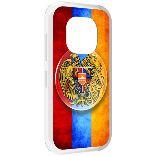 Чехол MyPads герб флаг армении для Doogee V20 задняя-панель-накладка-бампер
