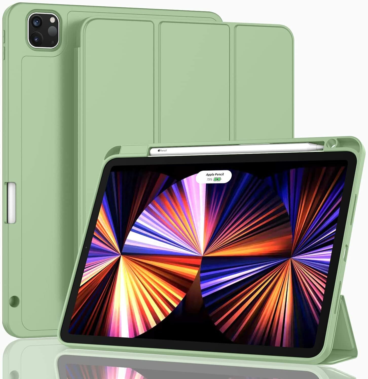 Чехол для планшета Apple iPad Pro 11" (2022, 2021, 2020) с местом для стилуса, светло-зелёный