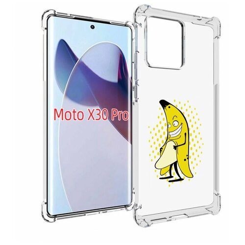 Чехол MyPads Раздетый-банан для Motorola Moto X30 Pro задняя-панель-накладка-бампер