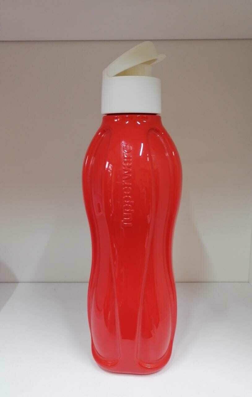 Tupperware Эко-бутылка 750 мл с клапаном красная - фотография № 2