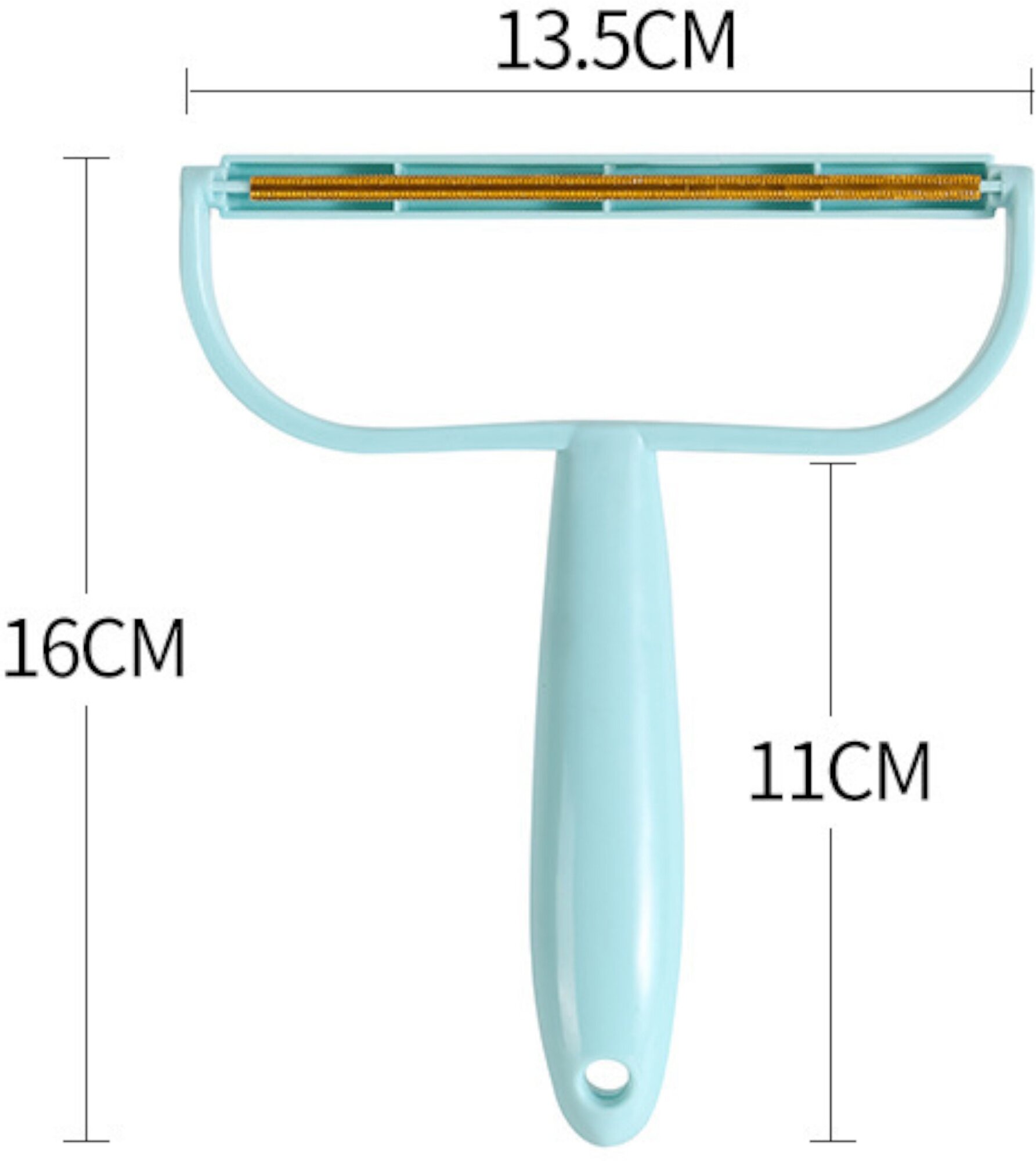 Щётка-скребок для чистки одежды, ковров, мебели от шерсти и волос животных, для удаления катышек (Голубой) - фотография № 7