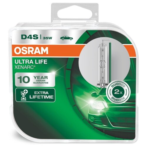 Лампа ксеноновая OSRAM D4S 42V-35W (P32d-5) 4350K Xenarc Ultra Life (2шт.)