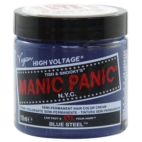 фото Крем Manic Panic High Voltage Blue Steel, голубой оттенок, 118 мл