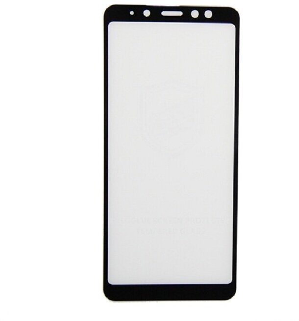 Защитное стекло для Samsung SM-A730F (Galaxy A8+ 2018) (25D/полная наклейка) черное
