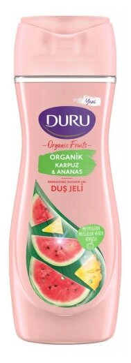 Гель для душа Duru Organic Fruit Арбуз и Ананас, 450 мл
