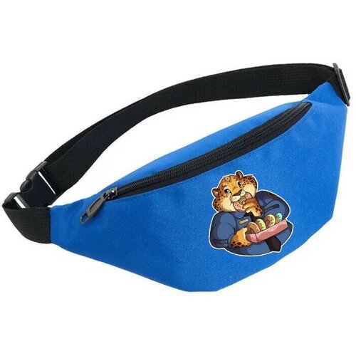 фото Сумка поясная noname, голубой