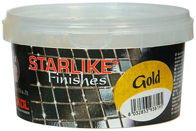 Затирочная смесь (добавка) STARLIKE FINISHES GOLD (золотая), 150г - фотография № 2