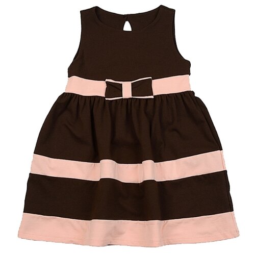 фото Платье mini maxi размер 116, кремовый/коричневый