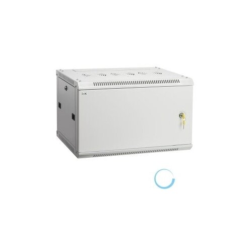 Шкаф коммутационный ITK Linea W (LWR3-06U66-MF) настенный 6U 600x600мм пер. дв. металл 90кг серый 500мм 19кг 200град. 370мм IP2