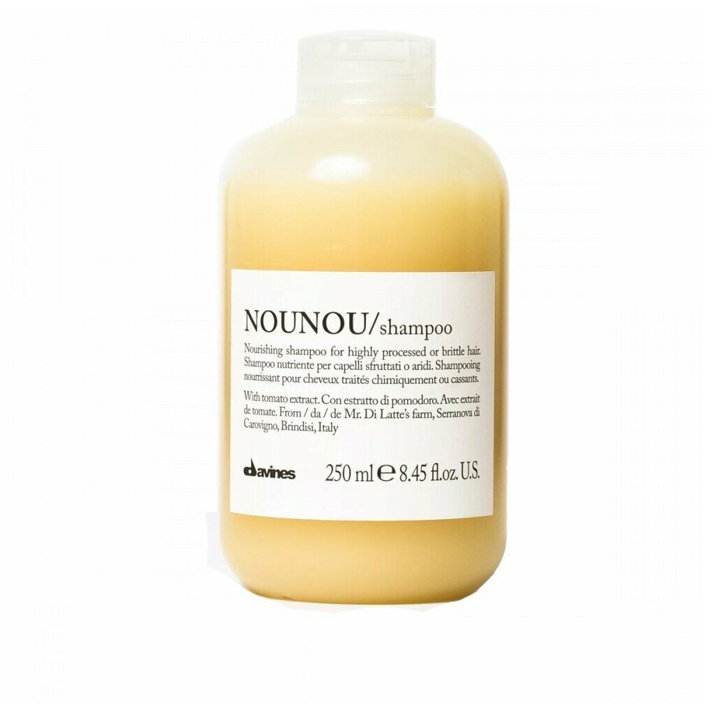 Davines NouNou Nourishing Illuminating Shampoo Питательный шампунь для повреждённых и ломких волос, 250 мл.